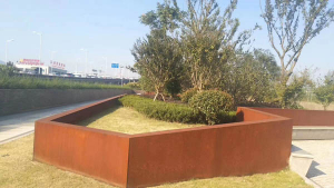 海棠耐候钢挡土墙